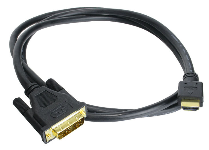 InLine HDMI zu DVI Adapter Kabel High Speed, schwarz - 1m image number 1