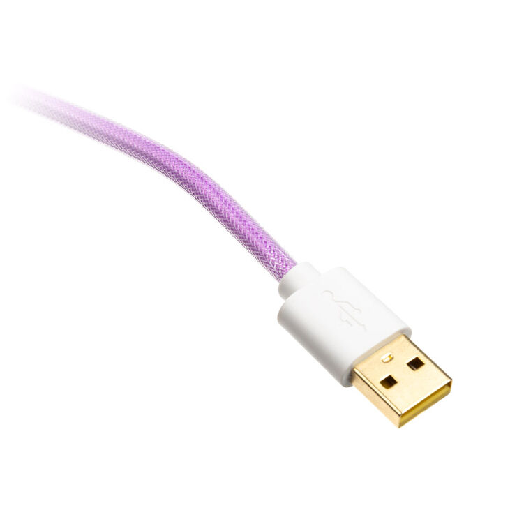 Ducky Premicord Azure Coiled Cable, USB Typ C auf Typ A - 1,8m image number 2
