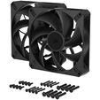 Corsair RS Series RS140 Max PWM L&uuml;fter - 140mm, schwarz, 2er-Pack image number null