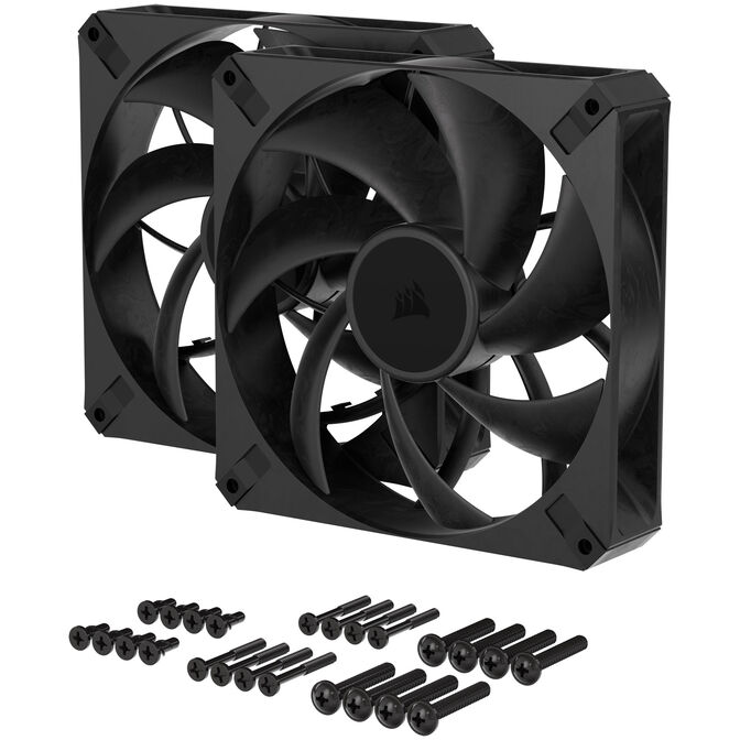 Corsair RS Series RS140 Max PWM L&uuml;fter - 140mm, schwarz, 2er-Pack image number 11