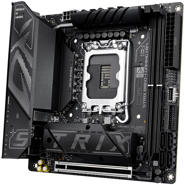 ASUS ROG Strix B860-I Gaming WiFi Motherboard, Socket LGA 1851, Intel B860, Mini-ITX, DDR5 image number 7