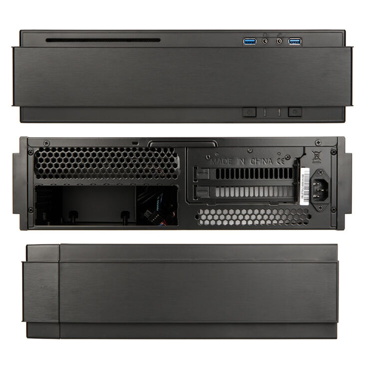 SilverStone SST-ML07B USB3.0 Milo HTPC Gehäuse - schwarz image number 1