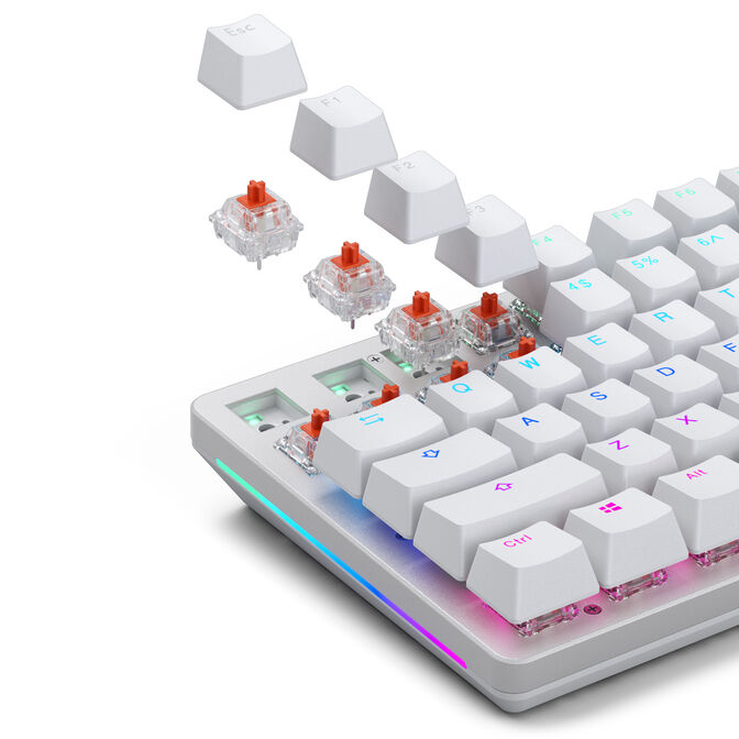 Glorious Fox Heavy Switches, Mechanical, 5-Pin, Linear, MX Stem, 55g - Lubed, 110 Pieces image number 7