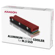 AXAGON CLR-M2 passiver M.2-SSD-K&uuml;hlk&ouml;rper - 2280, Aluminium, rot image number null