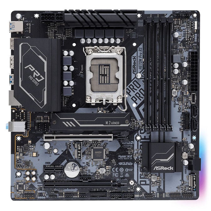 ASRock H670M Pro RS, Intel H670 Motherboard - Socket 1700, DDR4 image number 2