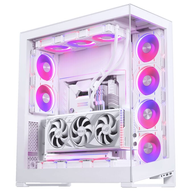 Phanteks Premium PCIe Gen 5 Vertical GPU Bracket, DRGB, with PCIe 5.0 Riser Cable - 220mm, white image number 7