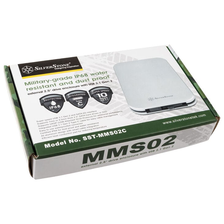 SilverStone SST-MMS02C, external hard drive enclosure - silver image number 7