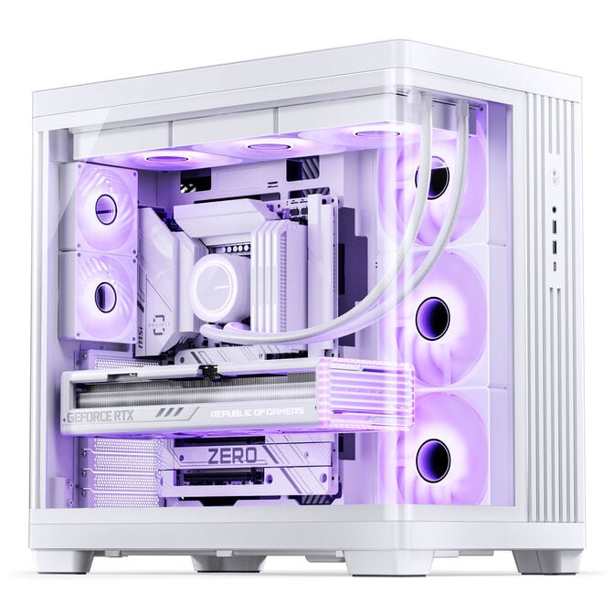 Jonsbo TK-4 Case, Midi Tower, ATX, Tempered Glass - White image number 4