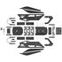 Res-Tech GT Cockpit Simracing Rig - Shiny Black image number null