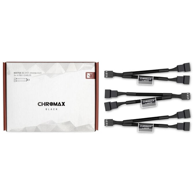 Noctua NA-SYC1 chromax.black Y-Splitterkabelset f&uuml;r L&uuml;fter - schwarz image number 2