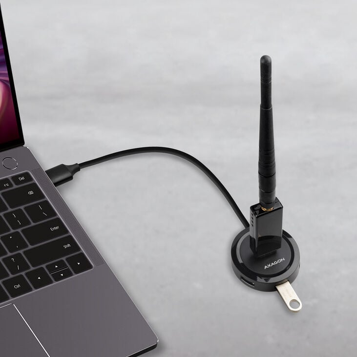AXAGON HUE-P1A USB-A-Hub, 4x USB 3.0, external power supply - 30 cm image number 1