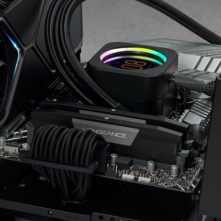 Corsair Vengeance DDR5-5200 RAM, CL40, XMP - 32 GB Dual-Kit, schwarz image number 4