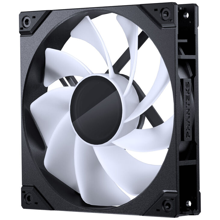 PHANTEKS M25 Gen2 PWM D-RGB Fan - Reverse Blade, 140mm, Black image number 1