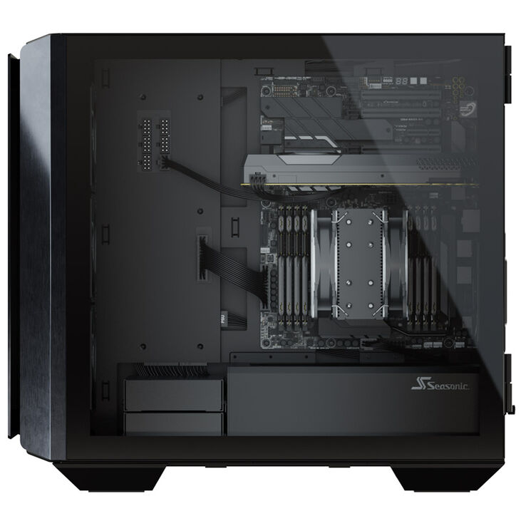 Seasonic SYNCRO Q704 PC Case, Mid Tower + SYNCRO DGC-750 Gold Power Supply - black image number 6