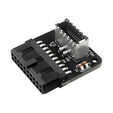 Grey Internal 19-Pin Connector (USB 3.0) to USB 3.1 Type-E 20-Pin Key A - 90 Degrees image number null