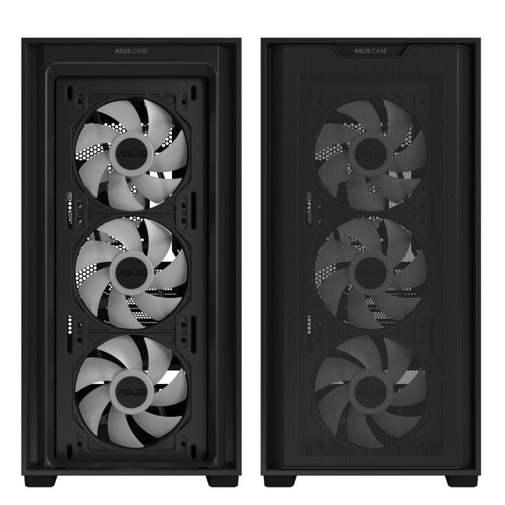 ASUS A21 PLUS ARGB Micro-ATX Gehäuse, Tempered Glass - schwarz image number 10