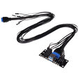 Alphacool ES front I/O panel with USB 3.0 and cable set for server cases image number null