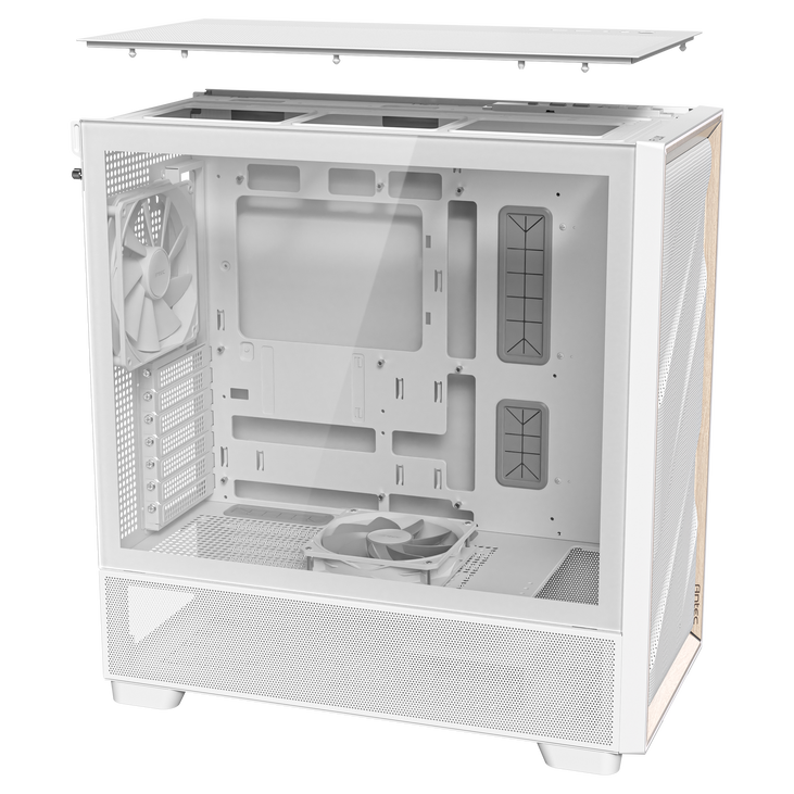 Antec Flux PC-Gehäuse, Full-Tower, E-ATX, Tempered Glass – weiß image number 16