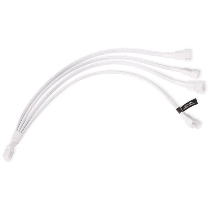 Alphacool Y-Splitter 4-Pin auf 4x 4-Pin PWM 30cm - wei&szlig; image number 0