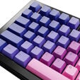 Glorious GPBT Gradient Keycaps, ANSI Layout (US), PBT, Dye-Sub - Nebula image number null