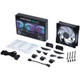 PHANTEKS D30 PWM Regular Airflow D-RGB L&uuml;fter - 120mm, schwarz image number null