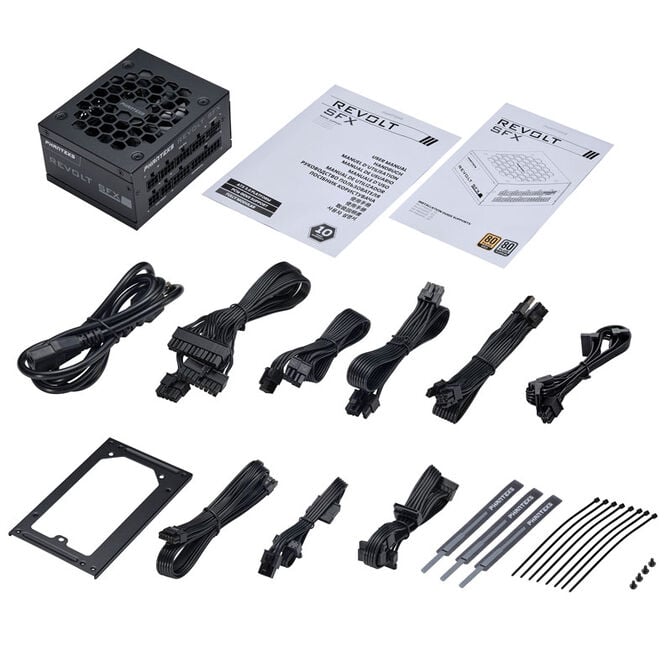 PHANTEKS Revolt SFX 80 PLUS Platinum power supply, modular, ATX 3.0 - 850 Watts image number 9