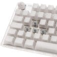 Ducky One 3 Aura White TKL Gaming Keyboard, RGB LED - MX-Speed-Silver image number null