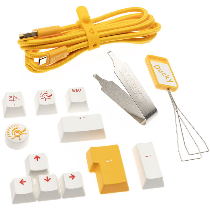 Ducky One 3 Yellow Gaming Tastatur, RGB LED - MX-Black image number 8