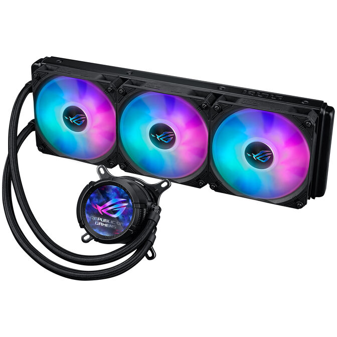 ASUS ROG Strix LC III 360 ARGB LCD All-in-One-Wasserk&uuml;hlung - 360mm, schwarz image number 2