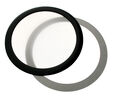DEMCiflex Staubfilter 120mm, rund - schwarz/wei&szlig; image number null
