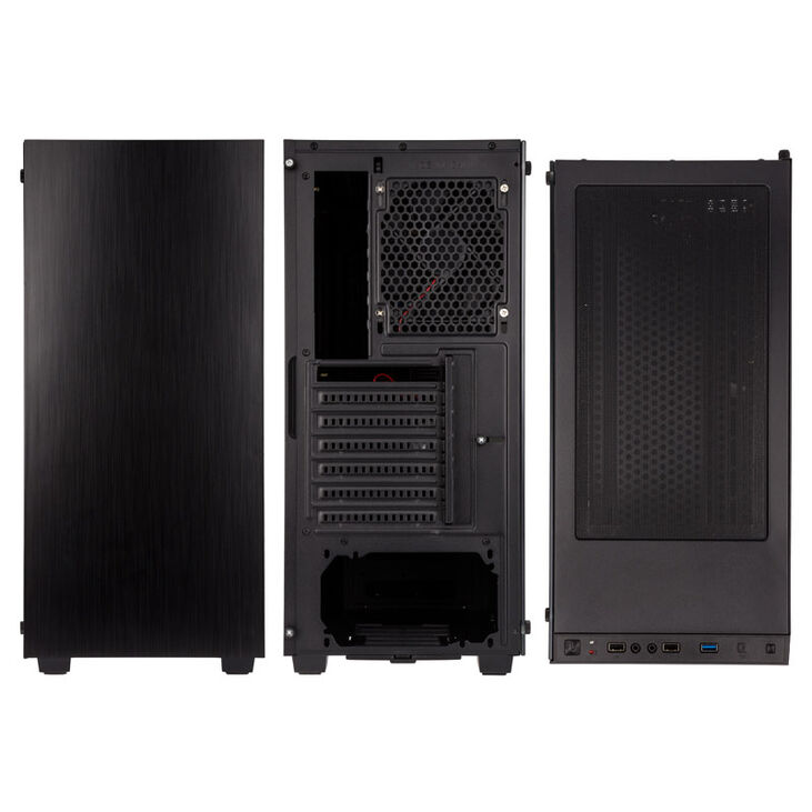 Kolink Stronghold Midi-Tower, Tempered Glass - schwarz image number 3