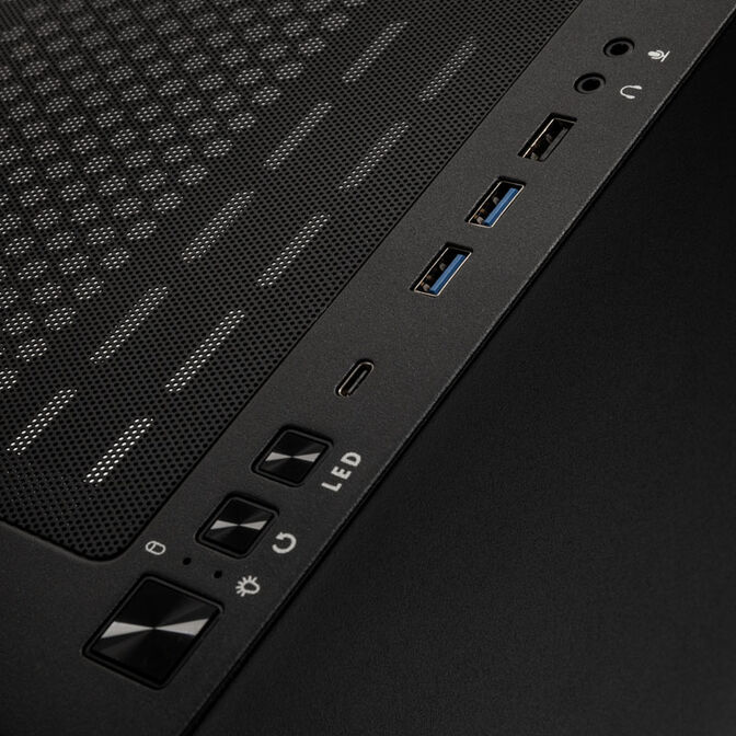 Kolink unity adapt argb zgornji i-o panel z usb-c usb 3. 0 in kontrolama osvetlitve
