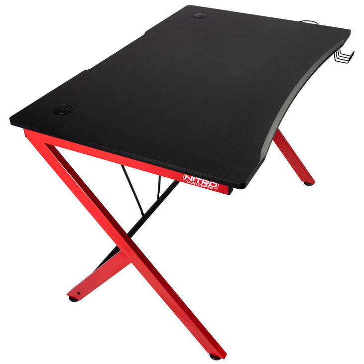 Nitro Concepts D12 Gaming Desk - black/red image number 1