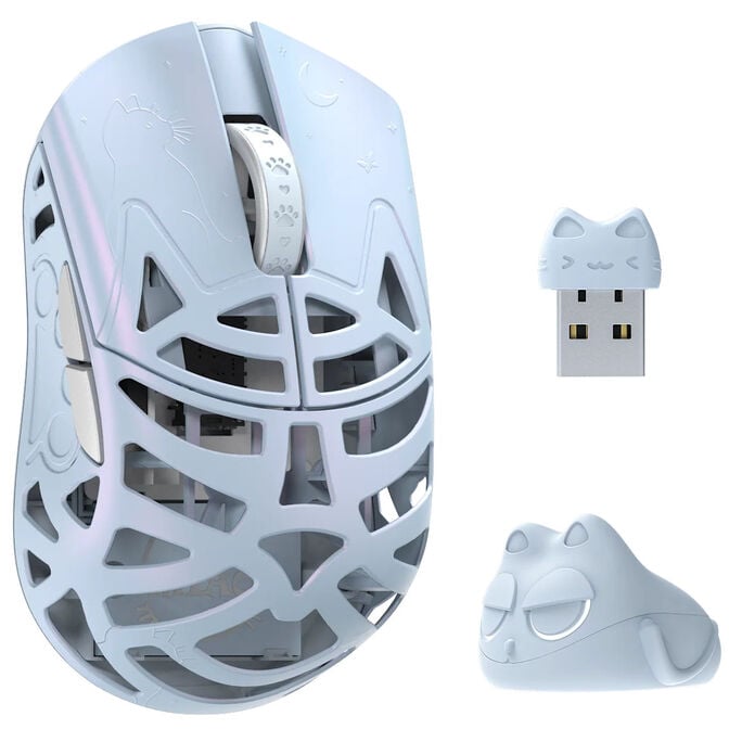 WLMOUSE Beast Miao Gaming Mouse, Omron Optical Switches - Ice Blue image number 0