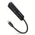 AXAGON HMC-GL3A USB-C-Hub, 3x USB-A, Gbit-LAN, schwarz image number null