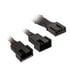 Kolink 1-2 PWM fan splitter cable - 35 cm, braided, black image number null