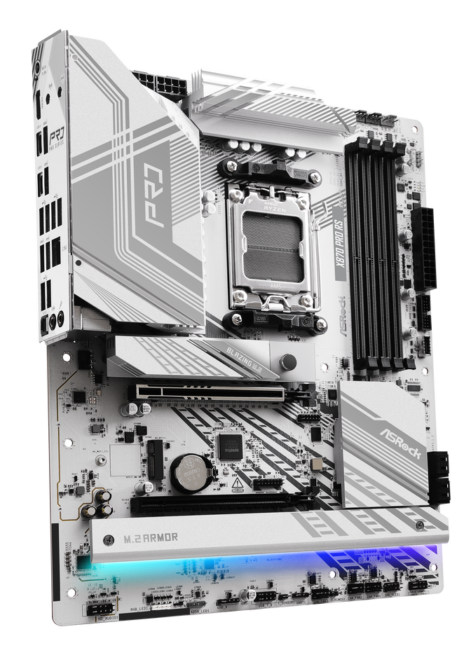 ASRock X870 Pro RS motherboard, Socket AM5, AMD X870, ATX, DDR5 image number 1