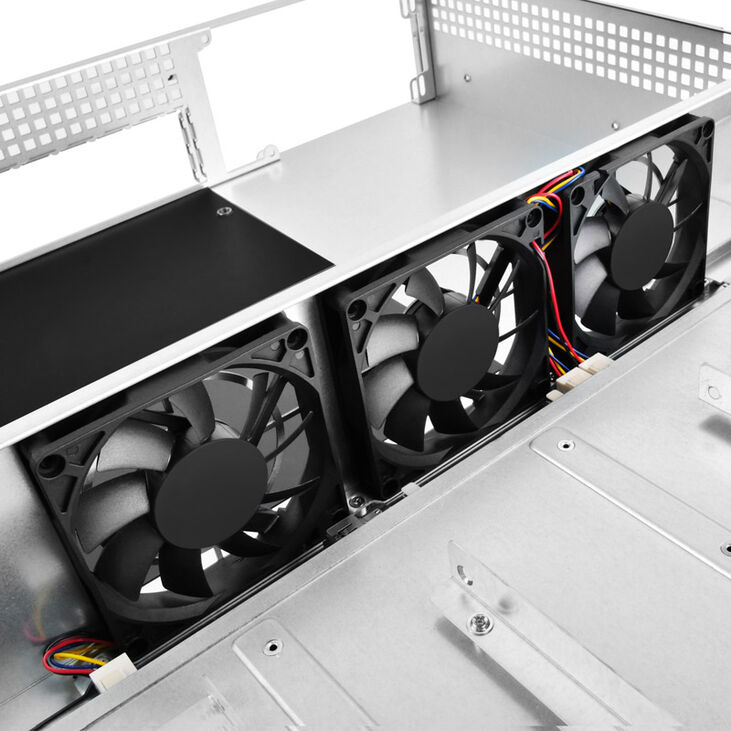 SilverStone RM21-308 Rackmount Server Case, 2U, Micro-ATX - black image number 8