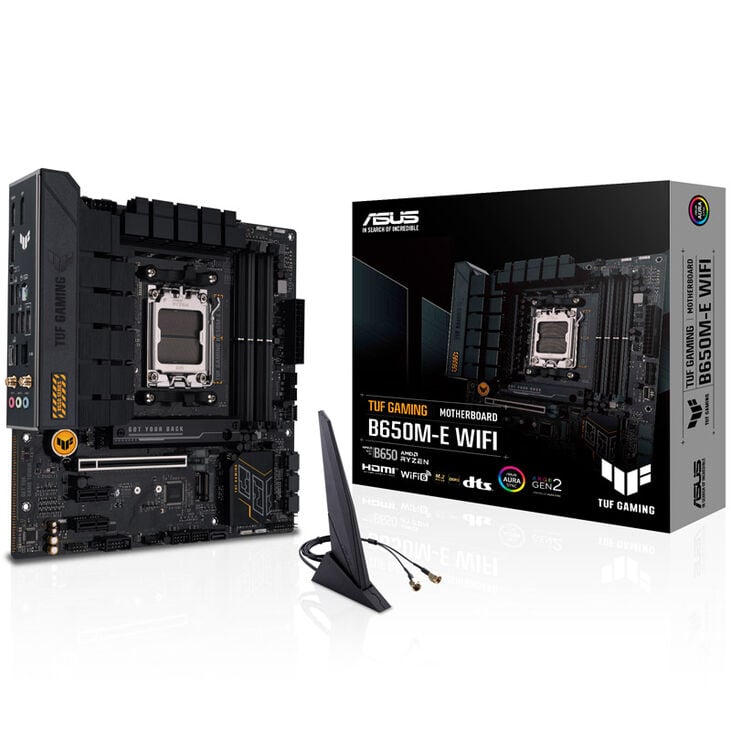 ASUS TUF Gaming B650M-E WIFI, AMD B650 Mainboard, Sockel AM5, DDR5 image number 0
