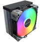 Montech NX400 Black CPU Cooler, ARGB - 120mm, black