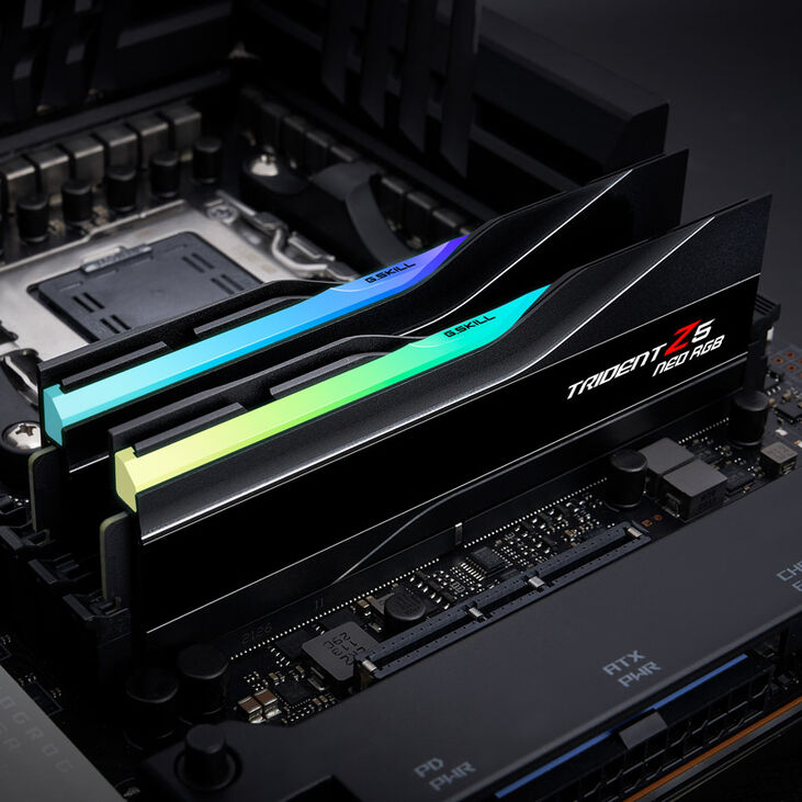 G.Skill Trident Z5 Neo RGB DDR5-6400 RAM, CL32, EXPO  - 48 GB Dual-Kit, black image number 4
