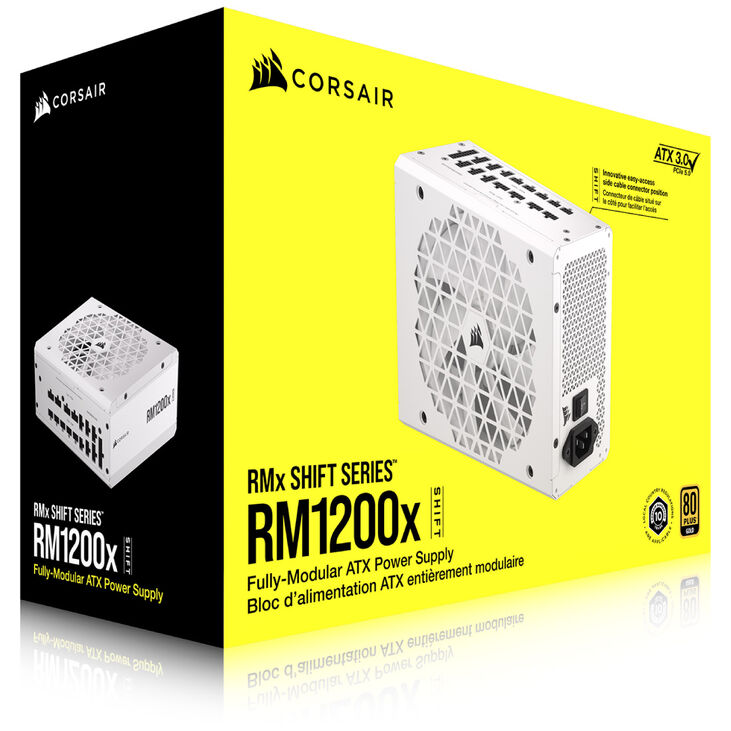 Corsair RMx Shift Series RM1200x Netzteil 80 PLUS Gold, ATX 3.1, PCIe 5.1 - 1200 Watt, weiß image number 12