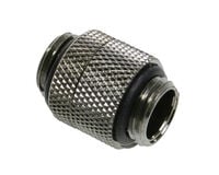 Bitspower Adapter gerade G1/4 Zoll AG auf G1/4 Zoll AG - drehbar, schwarz gl&auml;nzend
