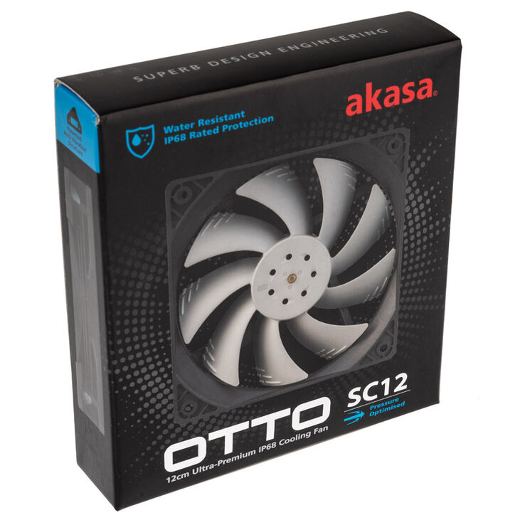 Akasa OTTO SC12 PWM Lüfter, Wasserresistent - 120mm image number 5