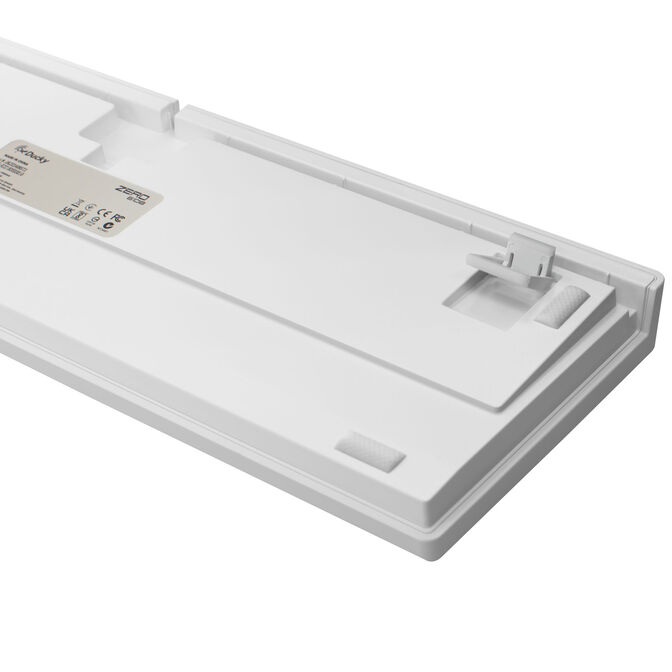 Ducky Zero 6108 Pure White Wireless Gaming Keyboard, RGB - Cherry MX2A Blue, ANSI (US) image number 6