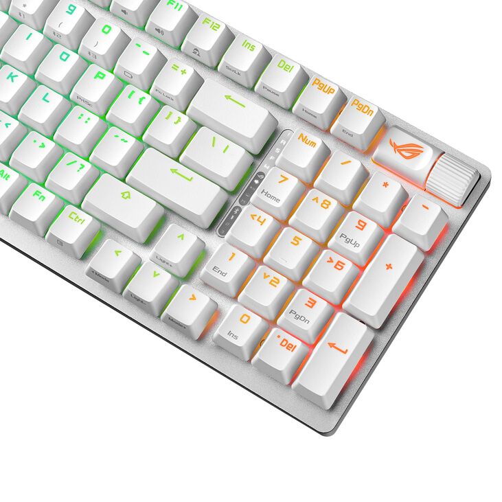 ASUS ROG Strix Scope II 96 Wireless Gaming Keyboard, RGB - white. ISO (DE), ROG NX Snow Switches image number 5