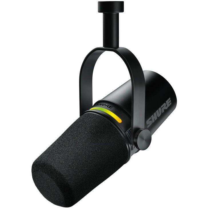 Shure MV7+-K Podcast Microphone XLR/USB - black image number 0