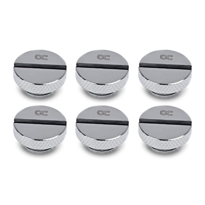 Alphacool Eiszapfen Verschlussschraube G1/4, chrome - 6er Pack image number 0
