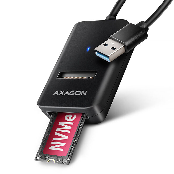 AXAGON ADM2-AM NVMe/SATA SDD Adapter - 10cm image number 0