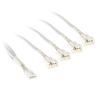 Kolink 1-4 PWM L&uuml;fter Splitterkabel - 35cm, geflochten, wei&szlig;